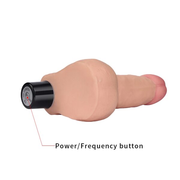 Alternative view of 8"" REAL SOFTEE Vibrating Dildo