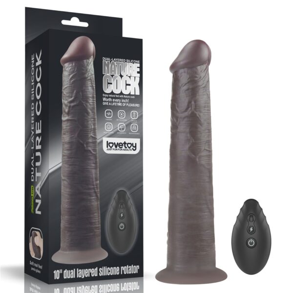 10'' Dual Layered Platinum Silicone Rotator