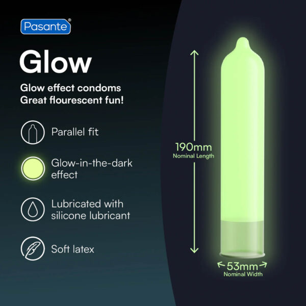 Προφυλακτικά Pasante Glow 3 τεμ.