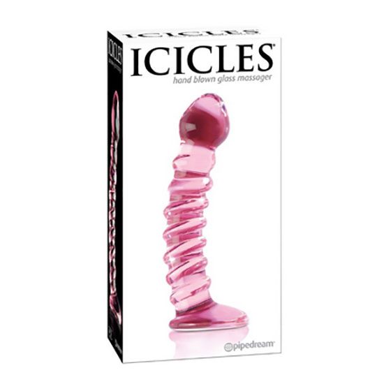 ΓΥΑΛΙΝΟ ΟΜΟΙΩΜΑ ΠΕΟΥΣ by ICICLES HAND BLOWN MASSAGER