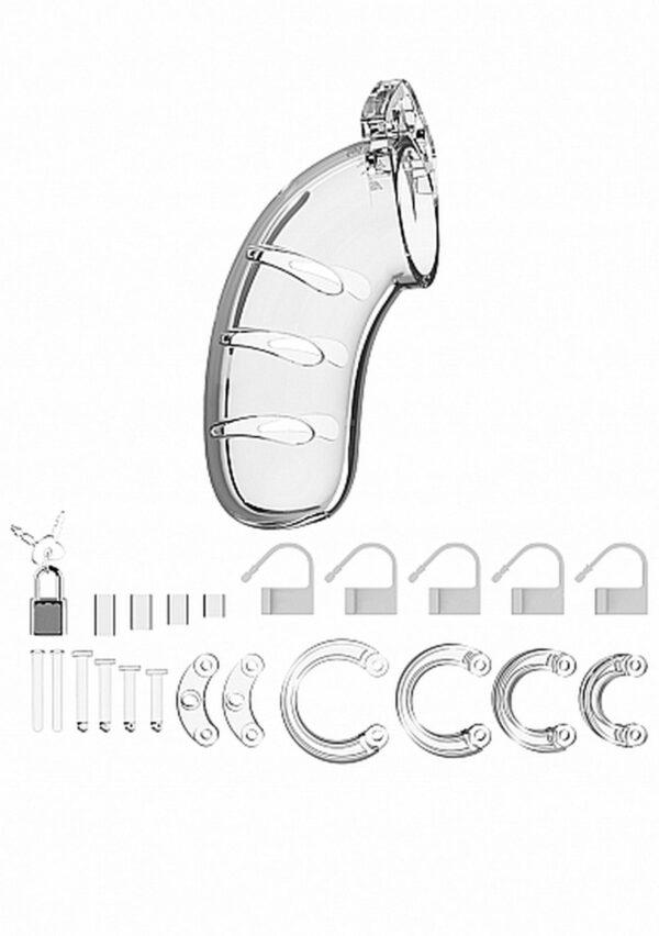 Chastity - 4.5"" - Cock Cage - Transparent