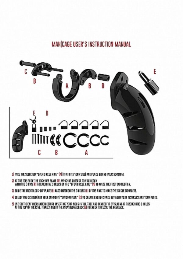 Chastity - 5.5"" - Cock Cage - Black
