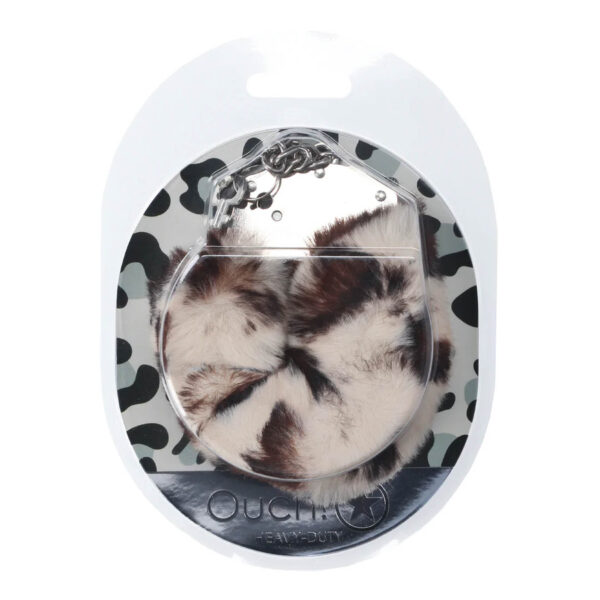 Fluffy Handcuffs - Snow Leopard