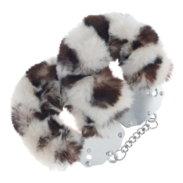 Fluffy Handcuffs - Snow Leopard