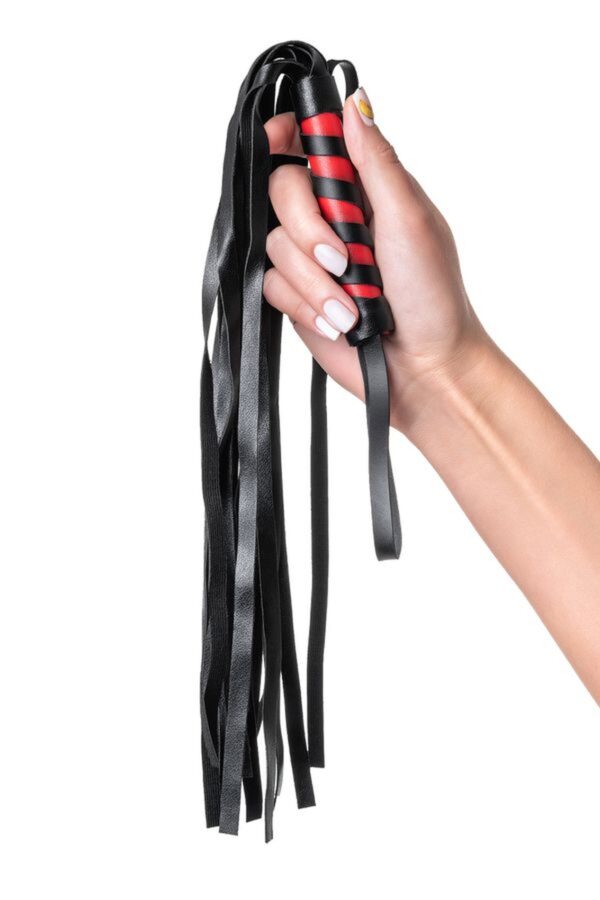Anonymo flogger PU leather black 45 cm