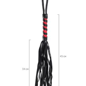 Anonymo flogger PU leather black 45 cm
