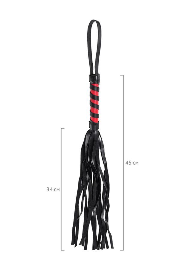 Anonymo flogger PU leather black 45 cm