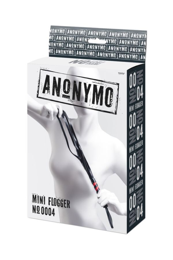 Anonymo flogger PU leather black 45 cm