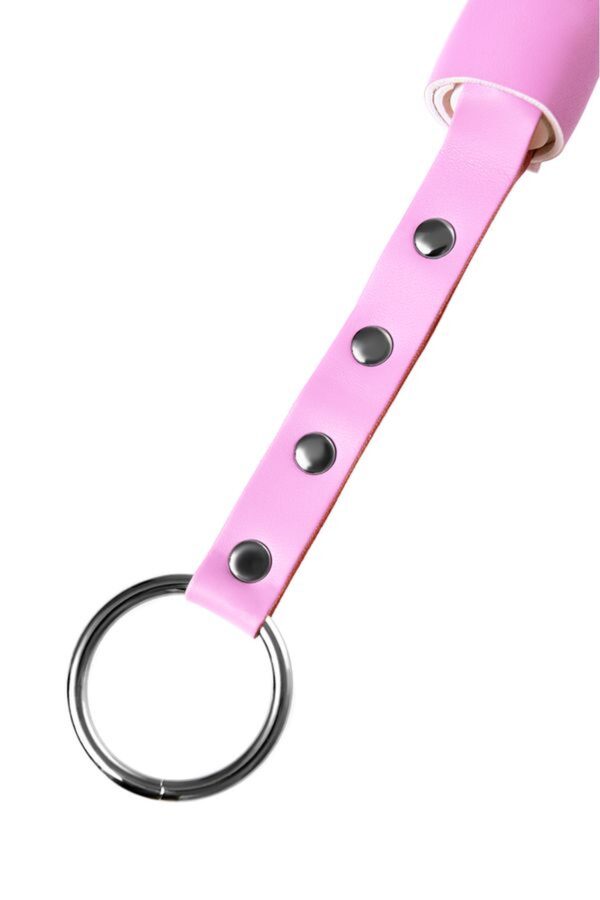 Anonymo flogger, PU leather, pink, 64 cm - Image 6