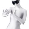 Anonymo mask, PU leather, black, 24 cm