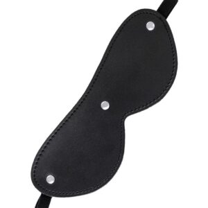 Anonymo mask, PU leather, black, 24 cm