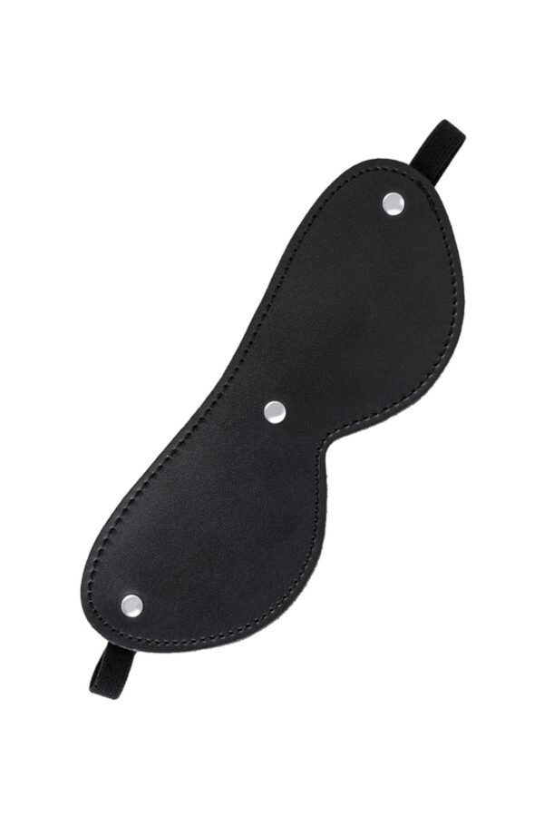Anonymo mask, PU leather, black, 24 cm