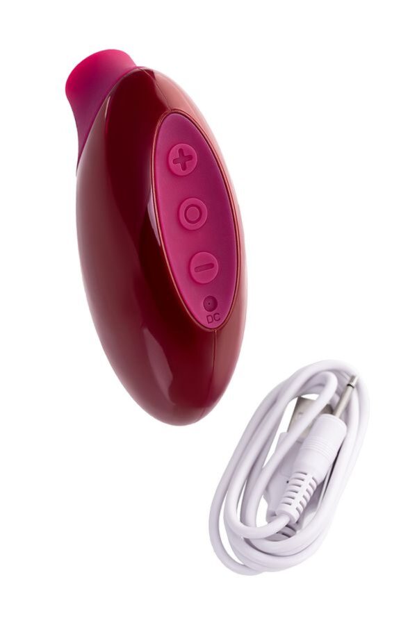 Myrty Clitoral Vacuum Stimulator, burgundy, 9.8 cm