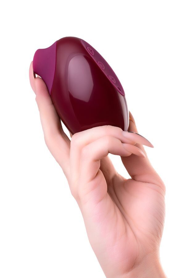 Myrty Clitoral Vacuum Stimulator, burgundy, 9.8 cm