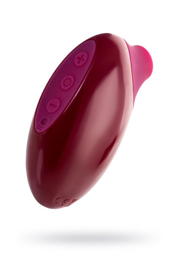 Myrty Clitoral Vacuum Stimulator, burgundy, 9.8 cm