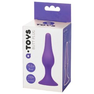 Anal Plug, Silicone, Purple, 10.2 cm