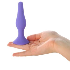 Anal Plug, Silicone, Purple, 10.2 cm