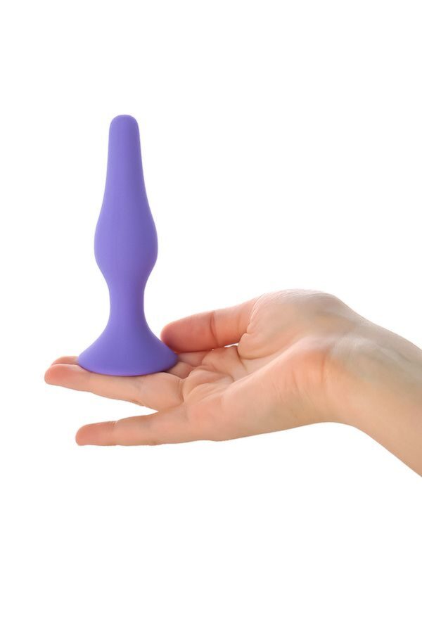 Anal Plug, Silicone, Purple, 10.2 cm