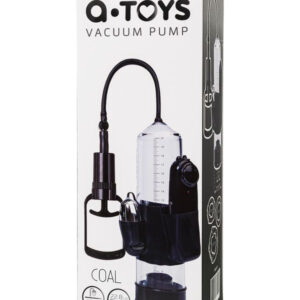 Penis Pump Coal, with vibro, PVC, Transparent, 22,8 cm