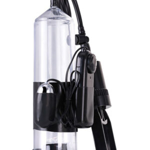 Penis Pump Coal, with vibro, PVC, Transparent, 22,8 cm