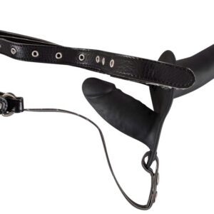 Double Strap On Black Silicone