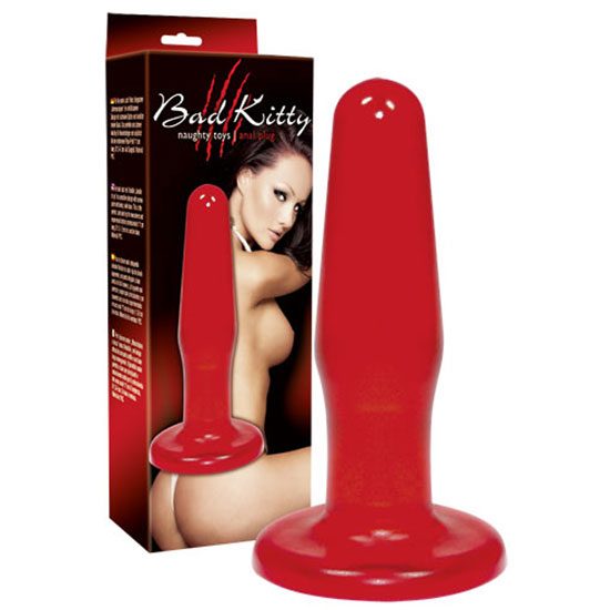 ΣΦΉΝΑ JELLY ΚΌΚΚΙΝΗ ANAL JELLY PLUG BAD KITTY MEDIUM