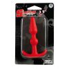 ΚΌΚΚΙΝΗ ΣΦΉΝΑ ΣΙΛΙΚΌΝΗΣ SMILING SILICONE RED BUTT PLUG