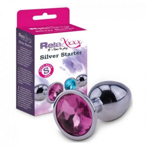 ΜΕΤΑΛΛΙΚΉ SMALL ΣΦΉΝΑ ΡΟΖ PINK STRASS METAL BUTTPLUG