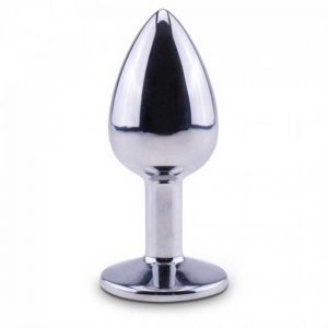 ΜΕΤΑΛΛΙΚΉ ΣΦΉΝΑ ΜΠΛΕ STRASS MEDIUM METAL BUTTPLUG