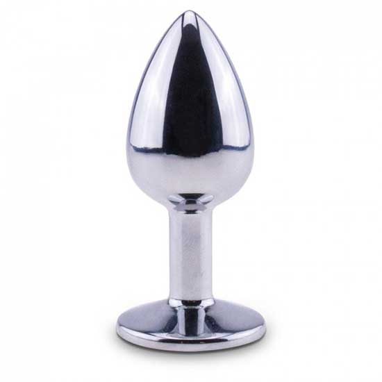 ΜΕΤΑΛΛΙΚΉ ΣΦΉΝΑ ΜΠΛΕ STRASS MEDIUM METAL BUTTPLUG