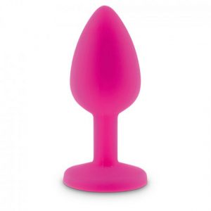 ΣΦΉΝΑ ΣΙΛΙΚΌΝΗΣ ΜΕ ΡΟΖ STRASS SMALL SILICONE BUTTPLUG