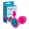 ΣΦΉΝΑ ΣΙΛΙΚΌΝΗΣ ΜΠΛΕ STRASS SMALL SILICONE BUTTPLUG