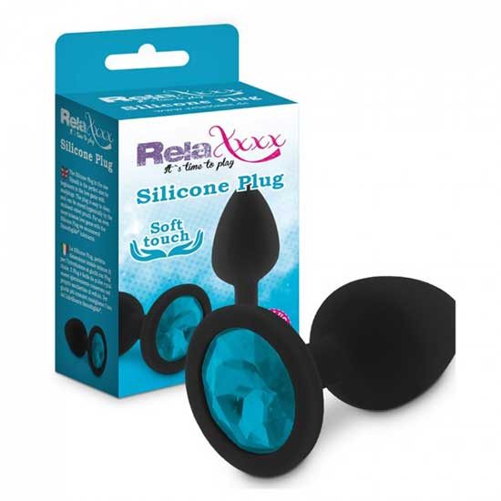 ΜΑΎΡΗ ΣΦΉΝΑ ΜΠΛΕ STRASS SMALL RELAXXXX BUTTPLUG