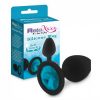 RELAXXXX SILICONE MEDIUM BUTTPLUG ΜΑΎΡΗ ΜΕΣΑΊΑ ΣΦΉΝΑ