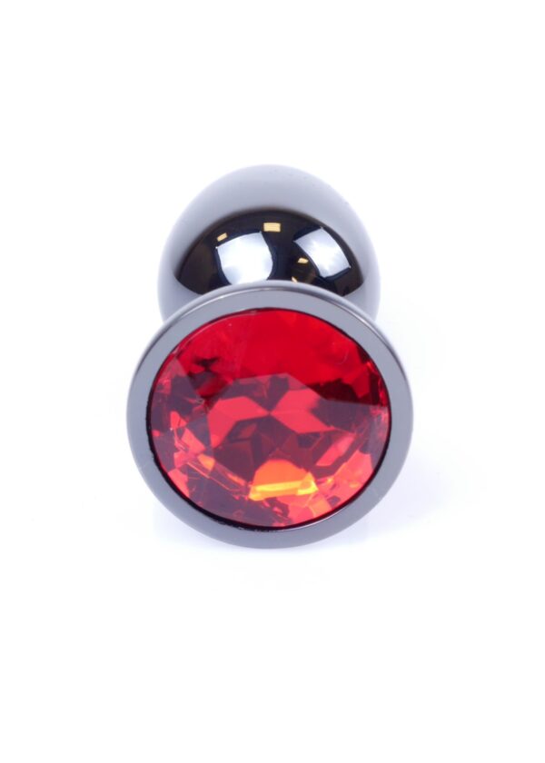Jewellery Dark Silver PLUG- Red