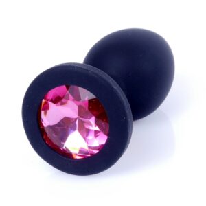 Jewellery Black Silicone PLUG Small