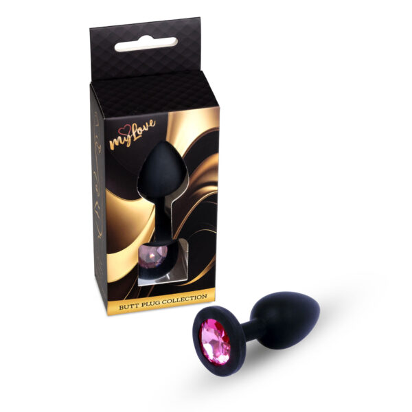 Jewellery Black Silicone PLUG Medium
