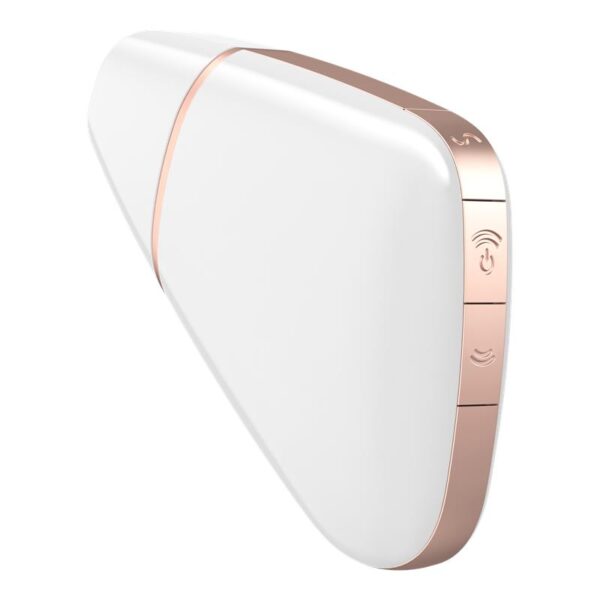 Love Triangle Air Pulse Stimulator + Vibration White