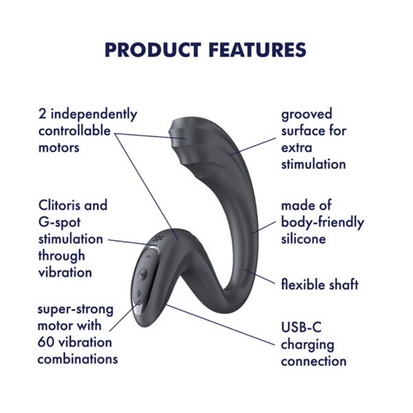 Δονητής Διπλής Διέγερσης Satisfyer G for Goddess