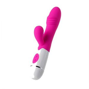 PINK ABS SILICONE RABBIT BY A-TOYS ΡΟΖ ΚΟΥΝΕΛΆΚΙ 23.3cm