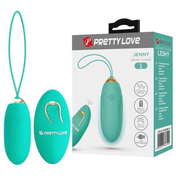 Green Wireless remote control 12 vibration functions