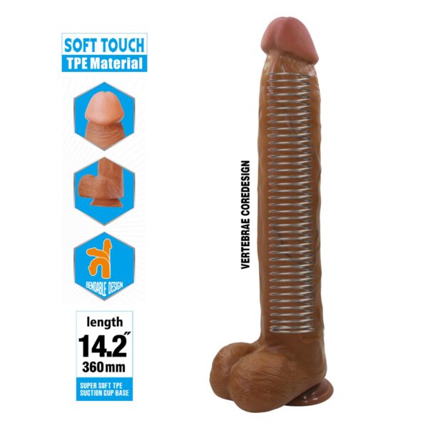 Ρεαλιστικό Ομοίωμα Πέους 36 cm