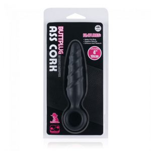 ΜΑΥΡΗ ΣΦΗΝΑ ΡΑΒΔΟΕΙΔΕΣ ASS CORK BUTT PLUG 8,7εκ