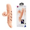 Penis sleeve TPE material vibration battery LR41*3 Flesh